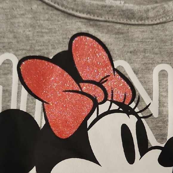 Disney New Minnie Mouse Girls Matching Set - Gray and Red - Picture 5 of 7